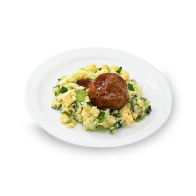 product-Stamppot preiprol, rundergehaktbal en jus